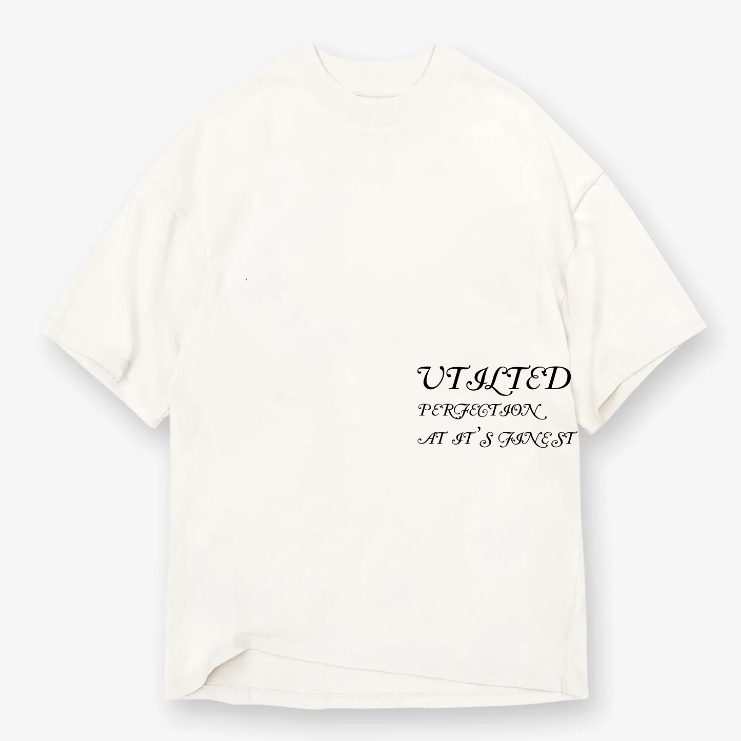 "PERFECTION" White Tee